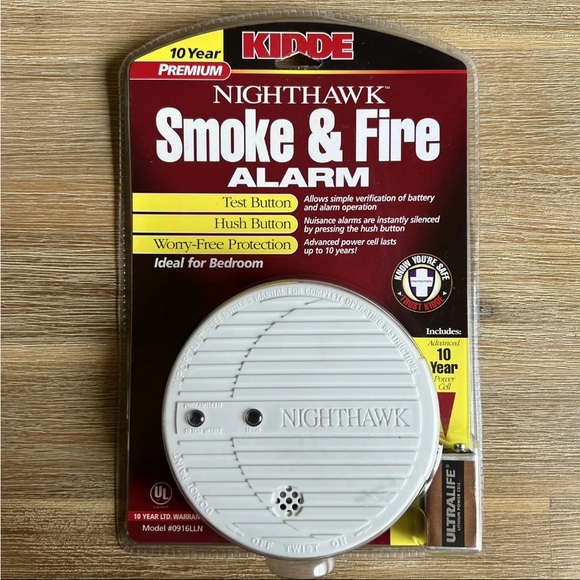 Kidde Other Kidde Smoke Detector Fire Alarm Battery Operated Alert Safety 96lln Nighthawk
